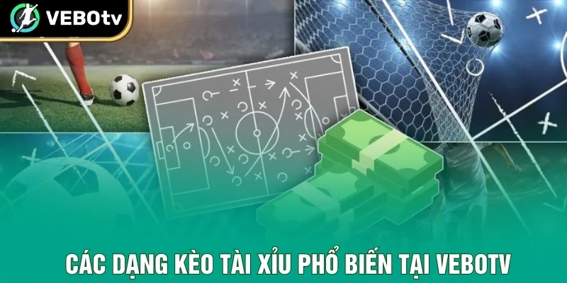 Các dạng kèo tài xỉu phổ biến tại VeboTV